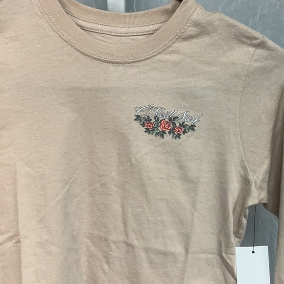 O’Neill Surf Floral Beige Long Sleeve Top for Girls - Picture 2 of 7